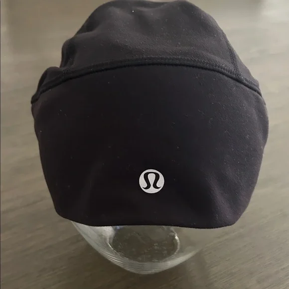 Lululemon Athletica Black Nylon Beanie O/S unisex - Picture 1 of 4